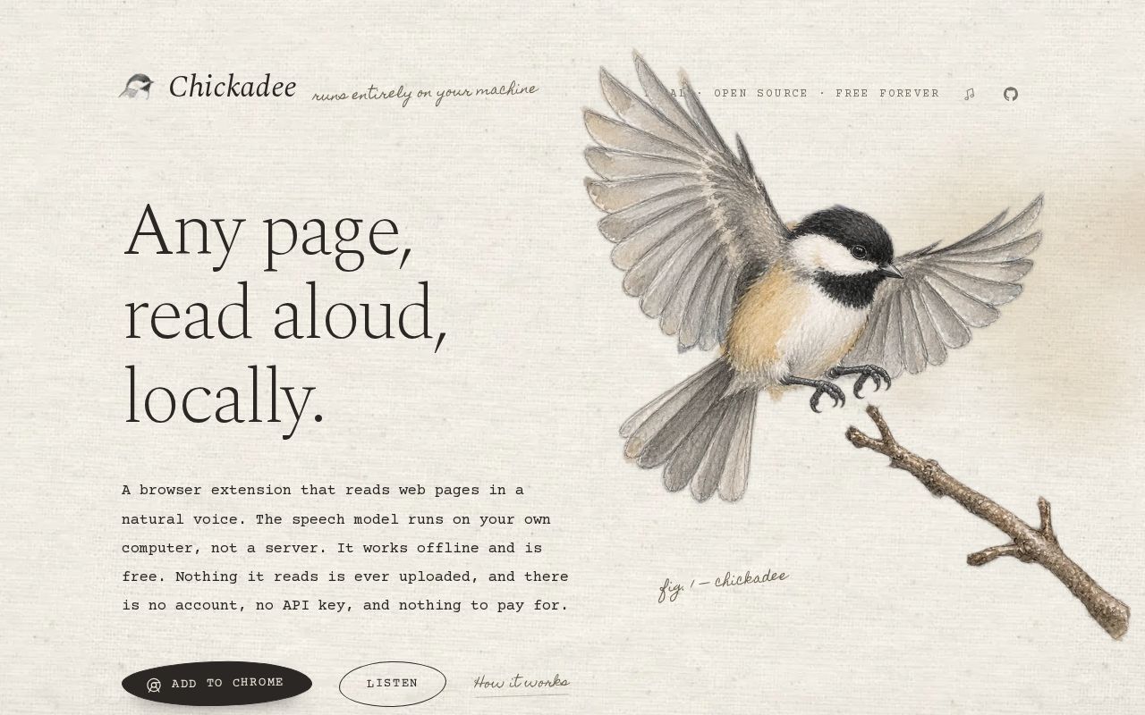 Preview of Chickadee