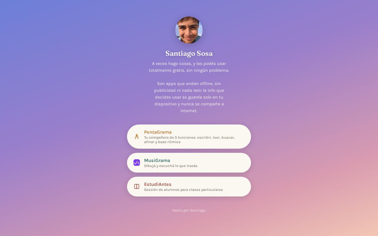 Preview of Landing page personal