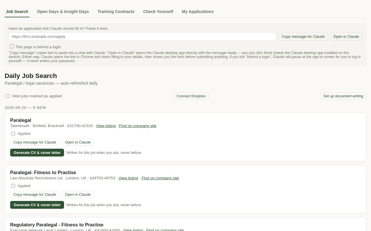 Preview of Job Search Agent