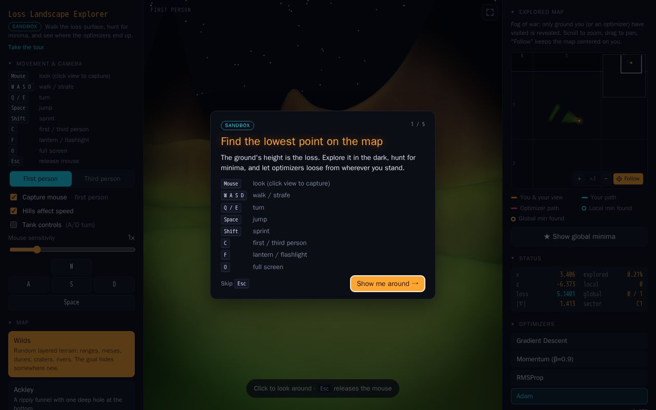 Preview of Loss Landscape Explorer
