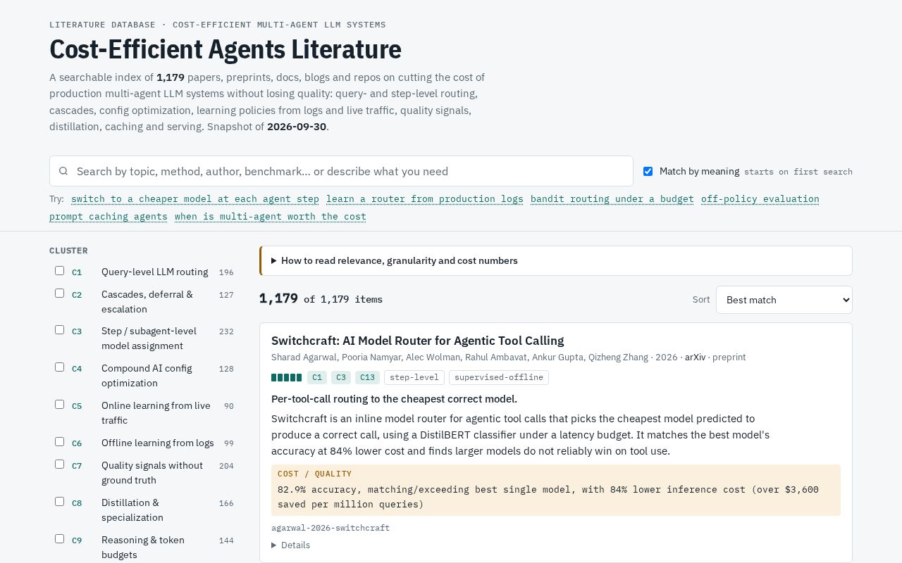 Preview of Routing Literature