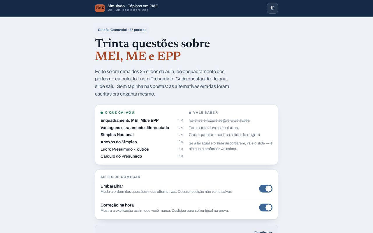 Preview of Simulado Pme