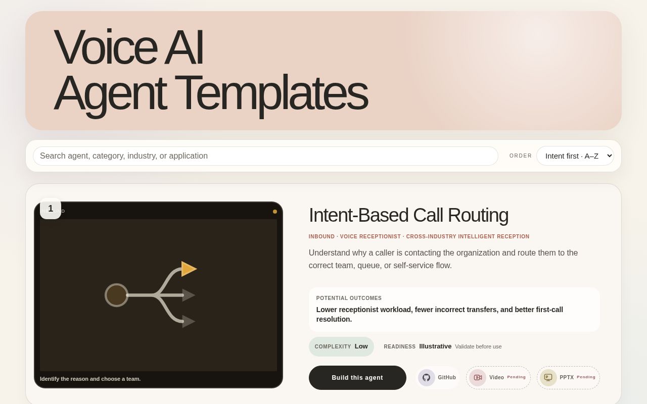 Preview of Voice Ai Template Gallery