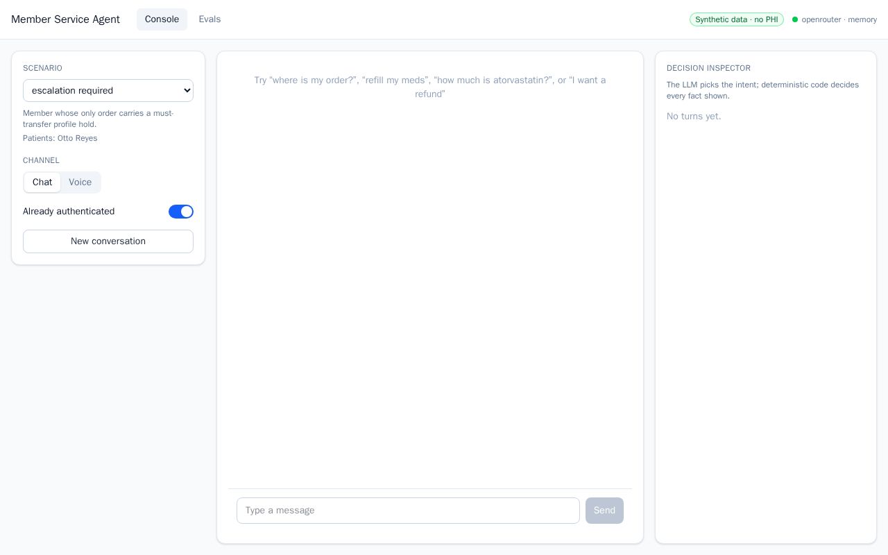 Preview of Member Service Agent