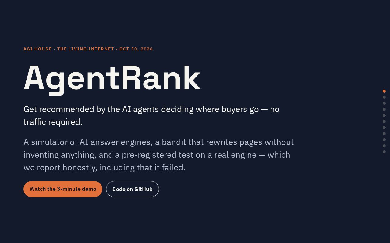 Preview of Agent Rank