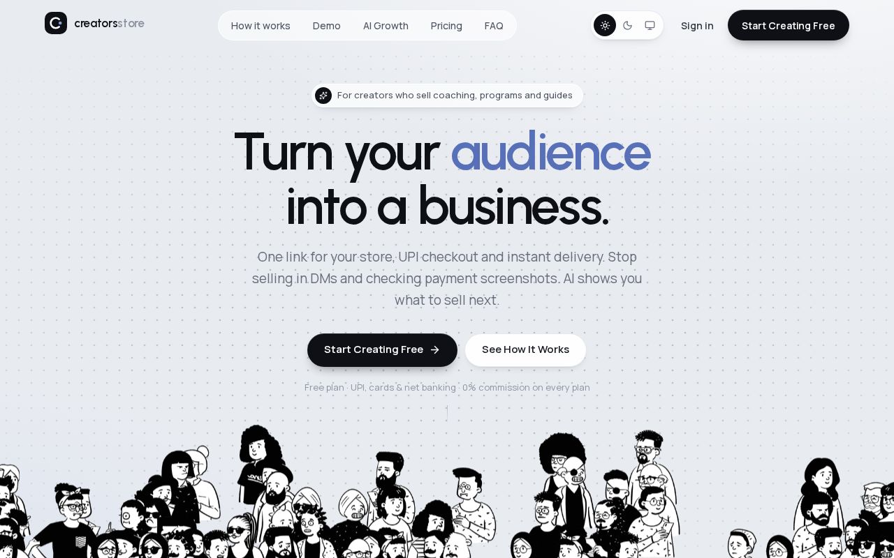 Preview of Creators Store Showcase