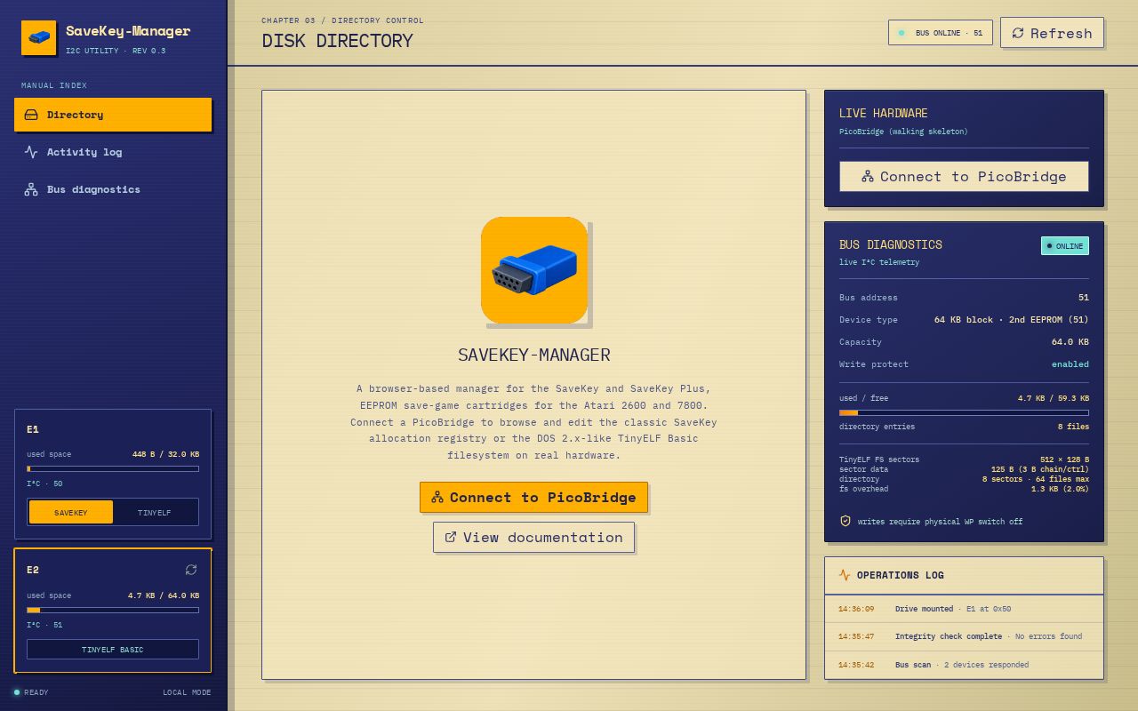 Preview of SaveKey Manager