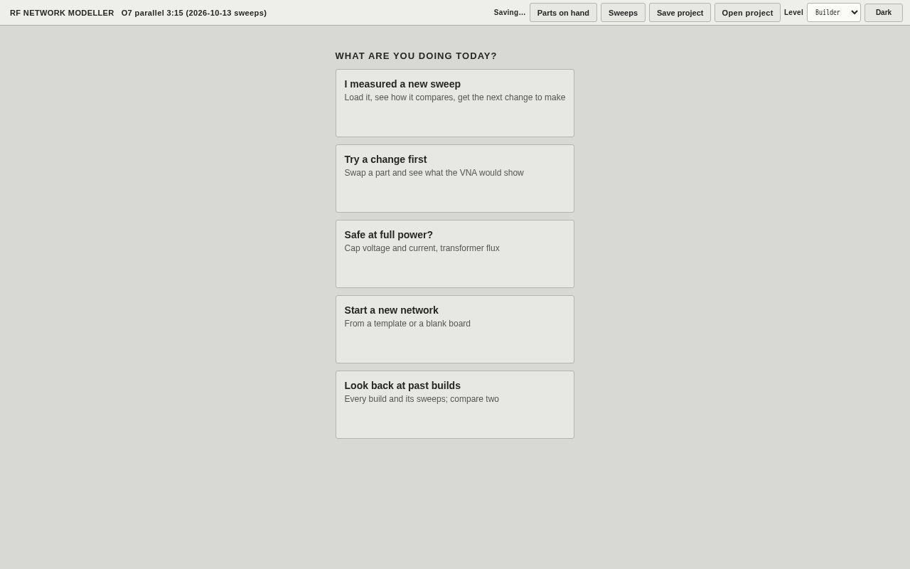 Preview of Rf Network Modeller