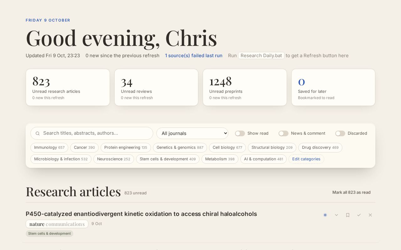Preview of Research Daily