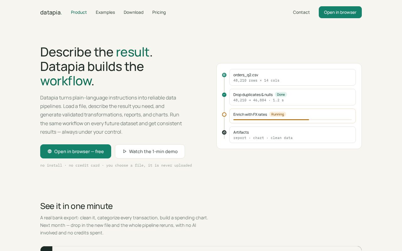 Preview of Datapia