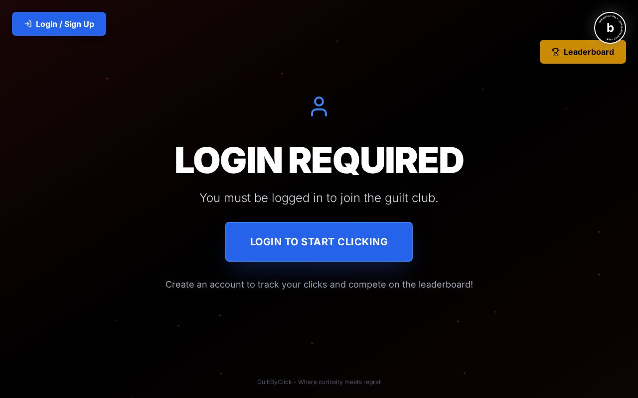 Preview of GuiltByClick