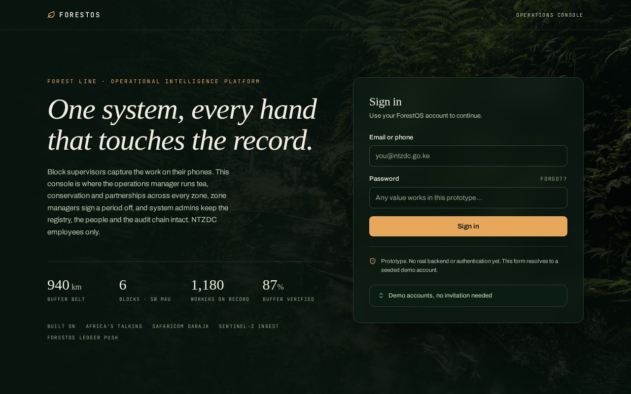 Preview of ForestOs Ops