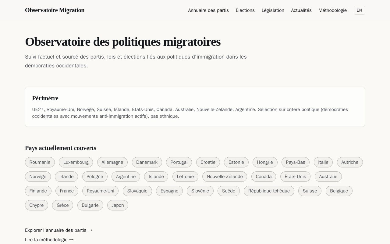 Preview of Veille Migration