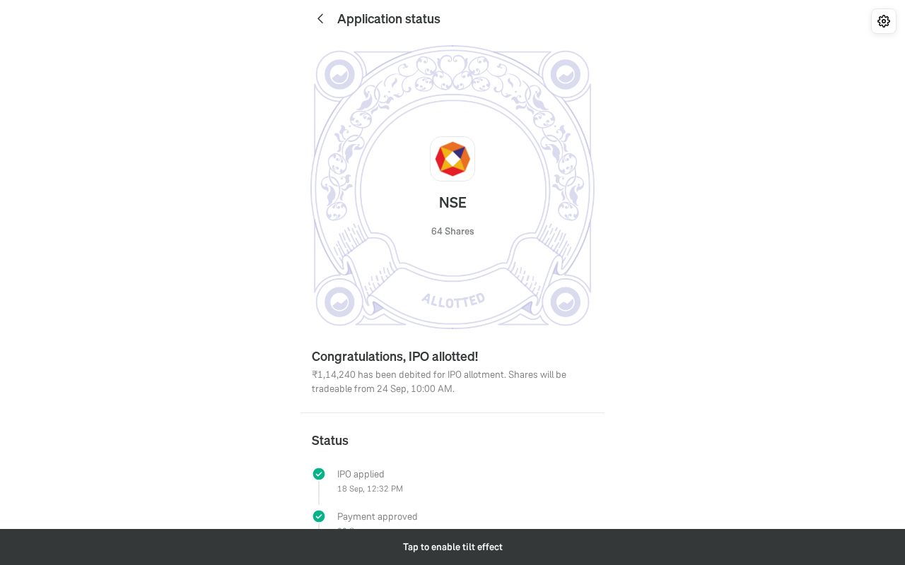 Preview of Ipo Certificate
