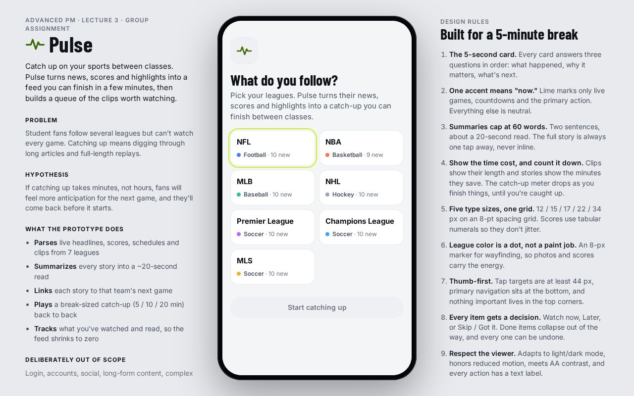 Preview of Pulse Prototype