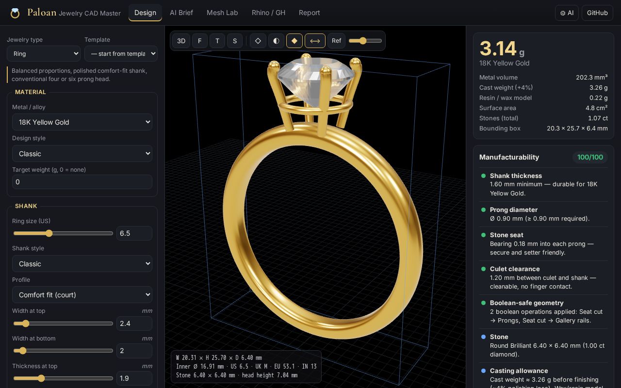 Preview of Paloan Jewelry Cad