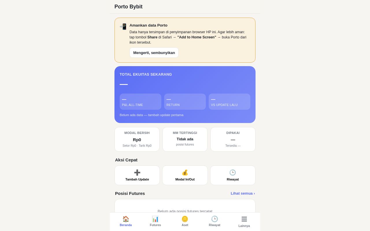 Preview of Porto Bybit Tracker