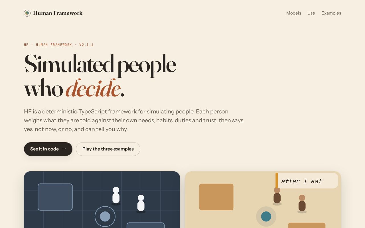 Preview of Human Framework