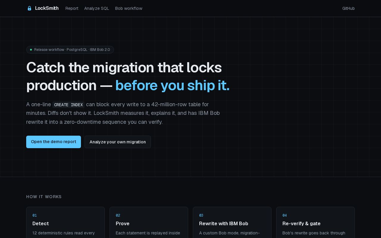 Preview of Locksmith Ibm Bob