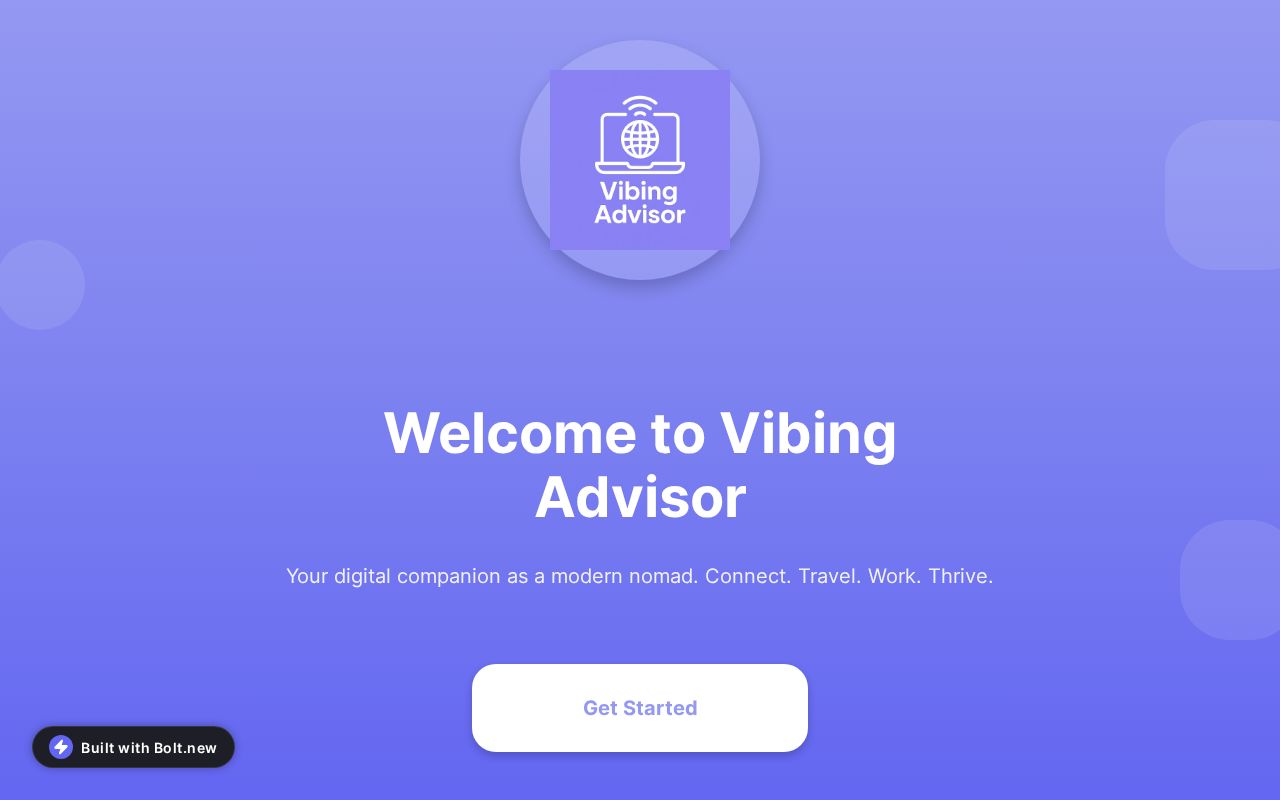 Preview of Vibing Advisor