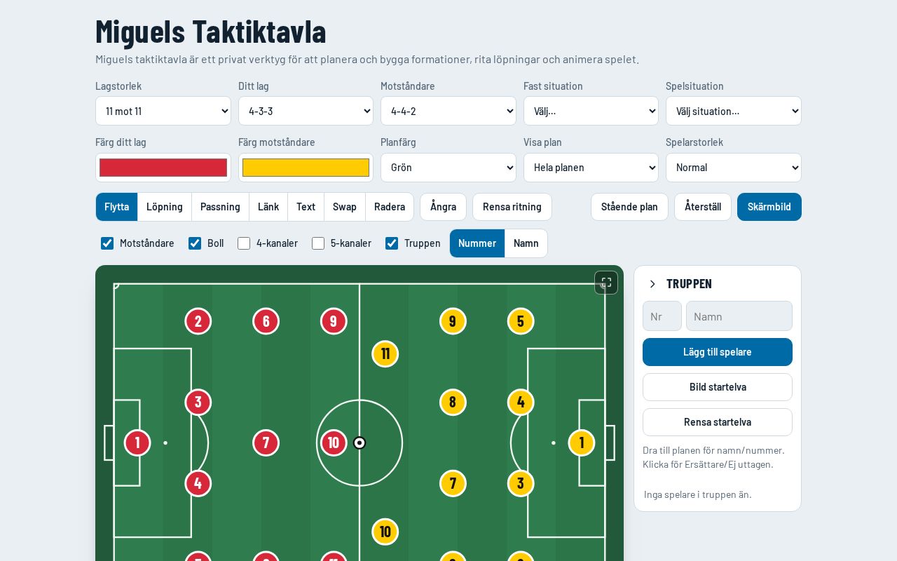 Preview of Miguels Taktiktavla