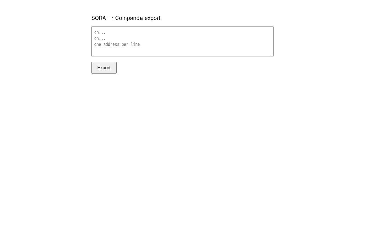 Preview of Sora Coinpanda Export