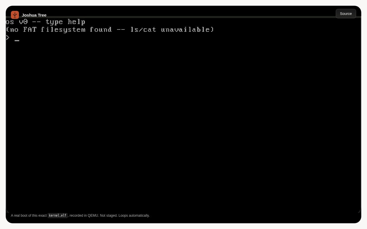 Preview of A freestanding i386 kernel and OS, built from nothing