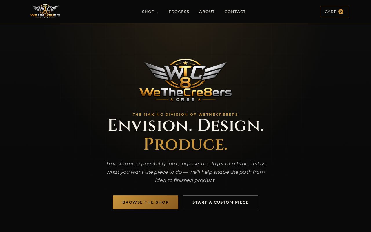 Preview of Wethecre8ers Site