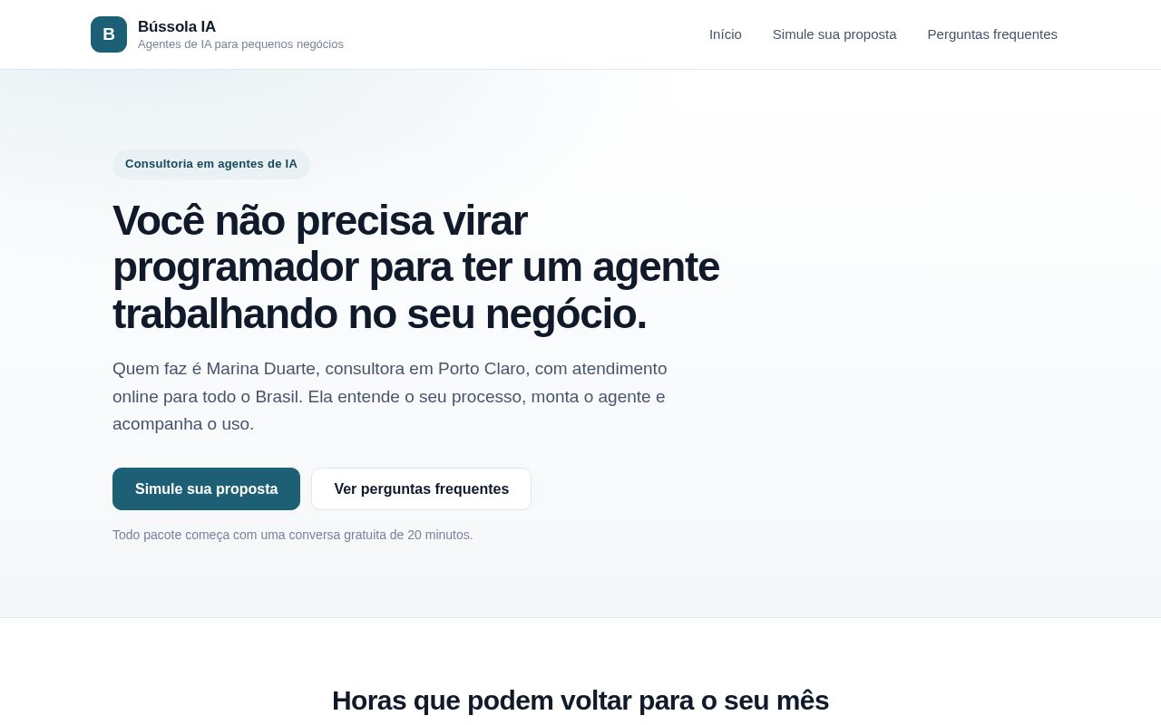 Preview of Site fictício feito na aula prática do curso de Orca