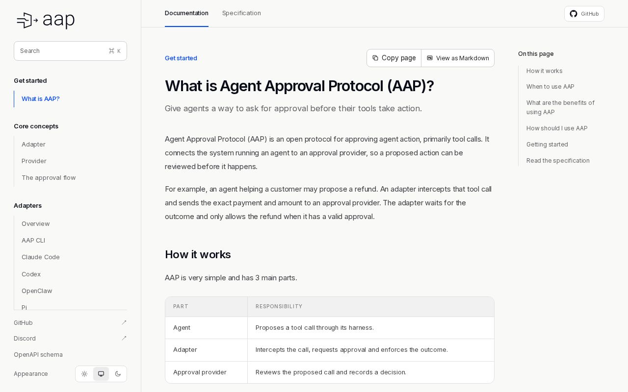 Preview of Agentapprovalprotocol