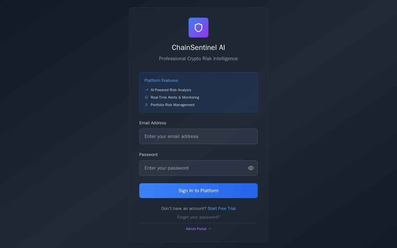 Preview of ChainSentinel AI