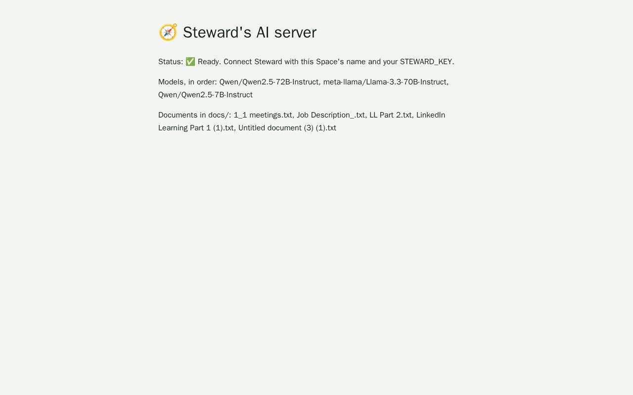 Preview of Steward