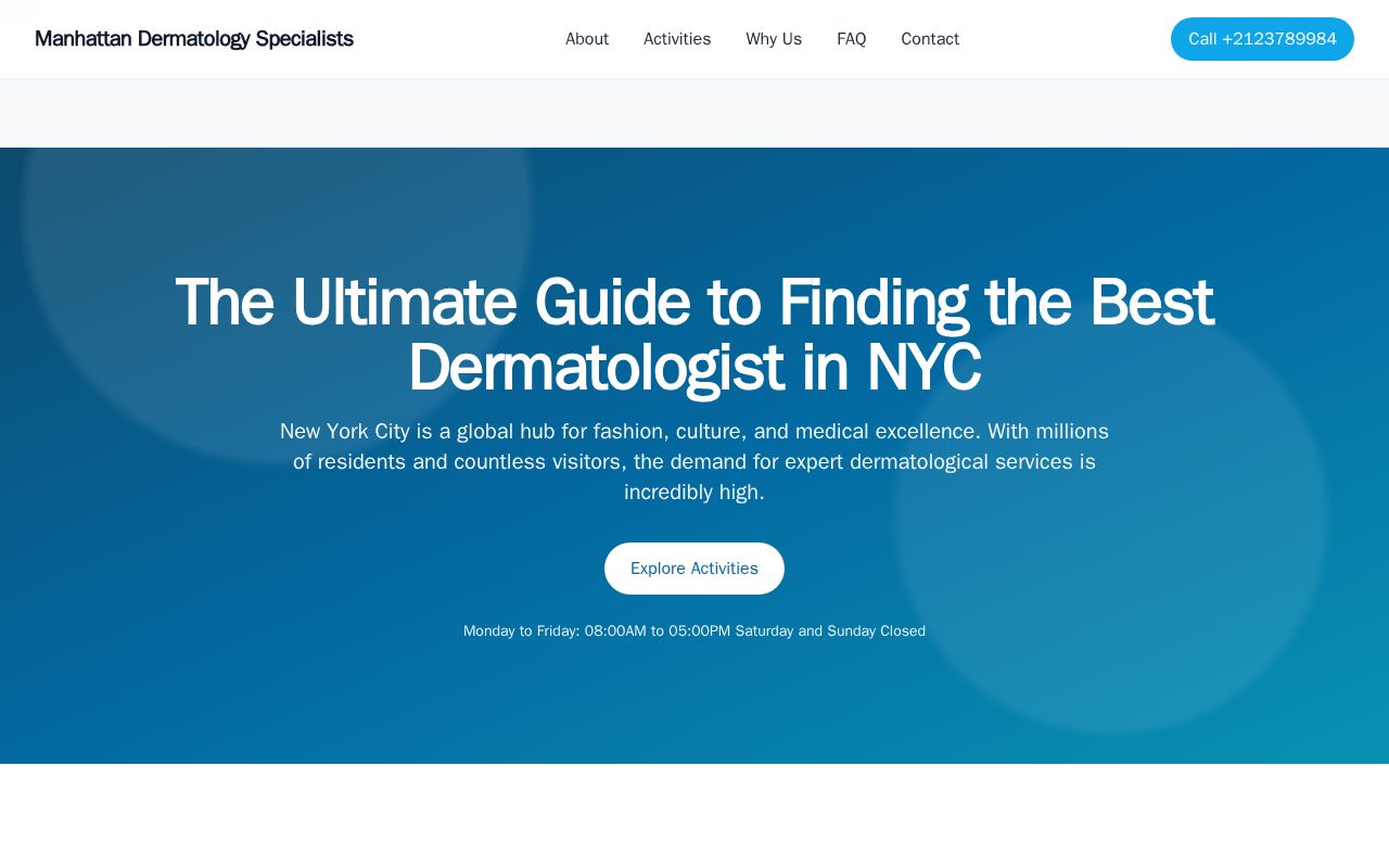 Preview of TheUltimateGuidetoFindingtheBestDermatologistinNYC