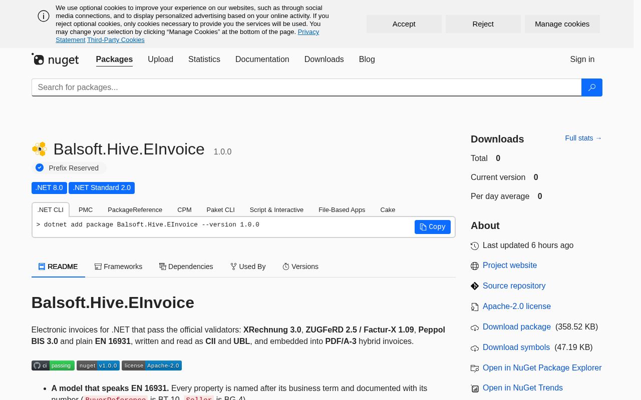 Preview of Balsoft Hive EInvoice