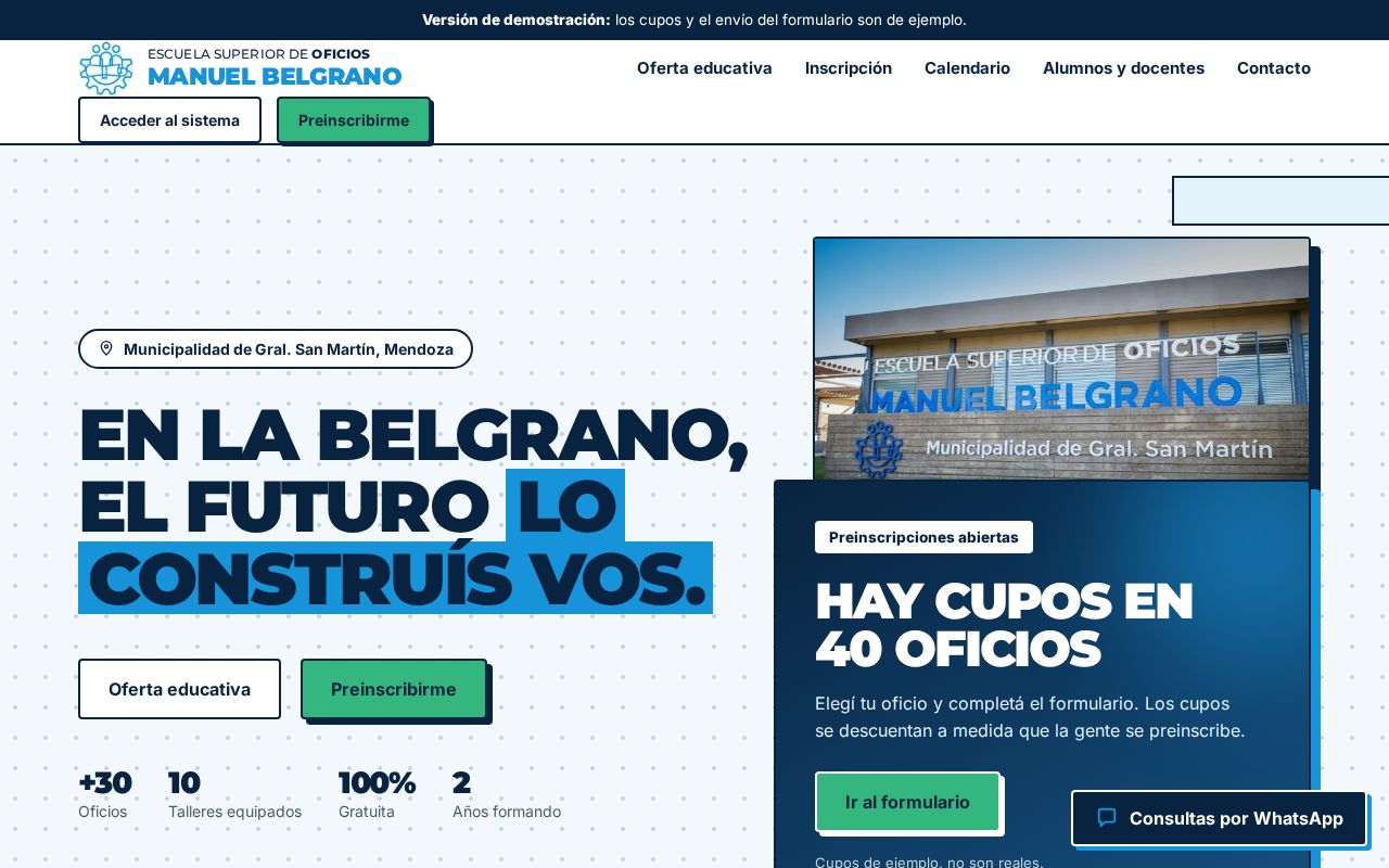 Preview of Manuelbelgrano Website