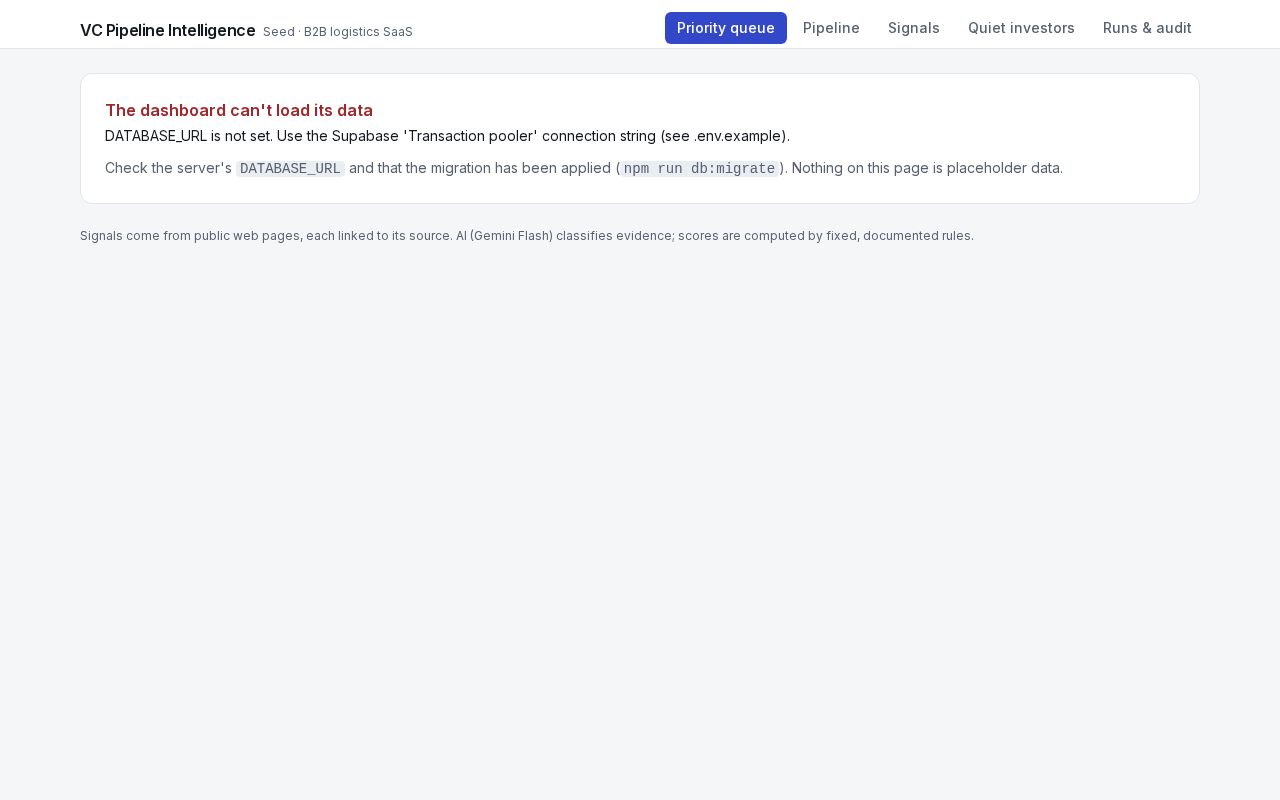 Preview of Vc Pipeline Intelligence