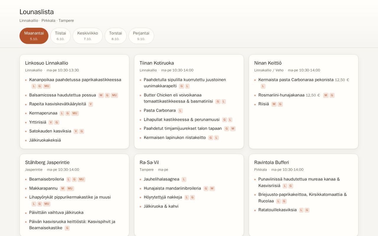 Preview of Lounaslista