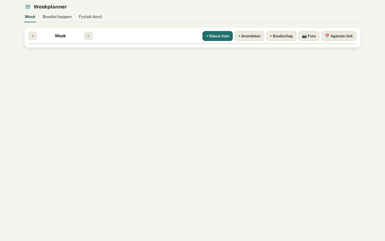 Preview of Weekplanner