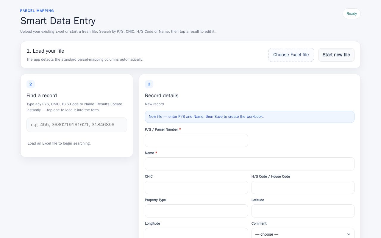 Preview of Parcel Smart Entry App