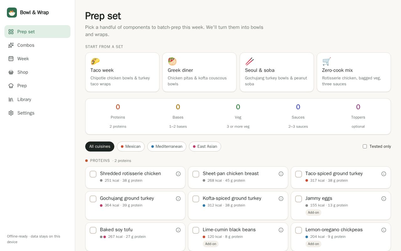 Preview of Meal Planner