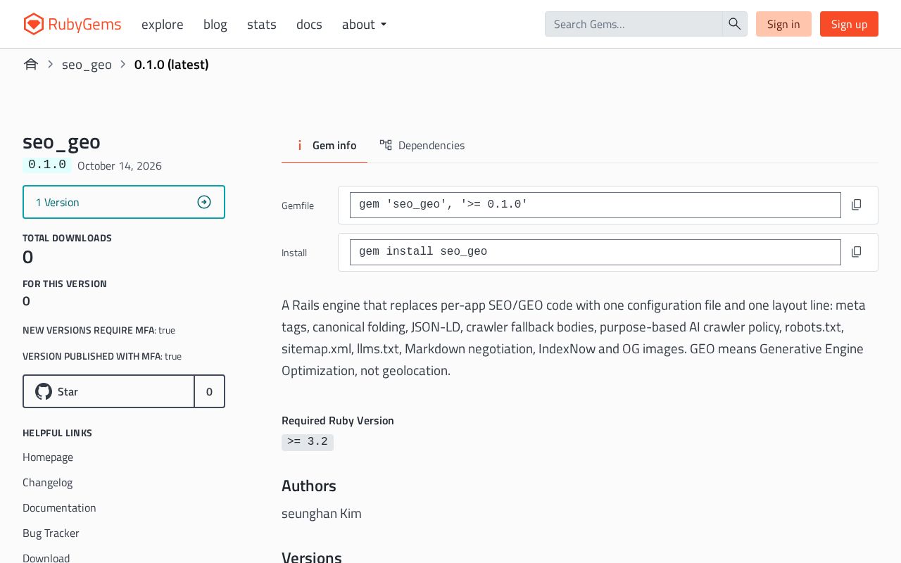 Preview of Seo Geo