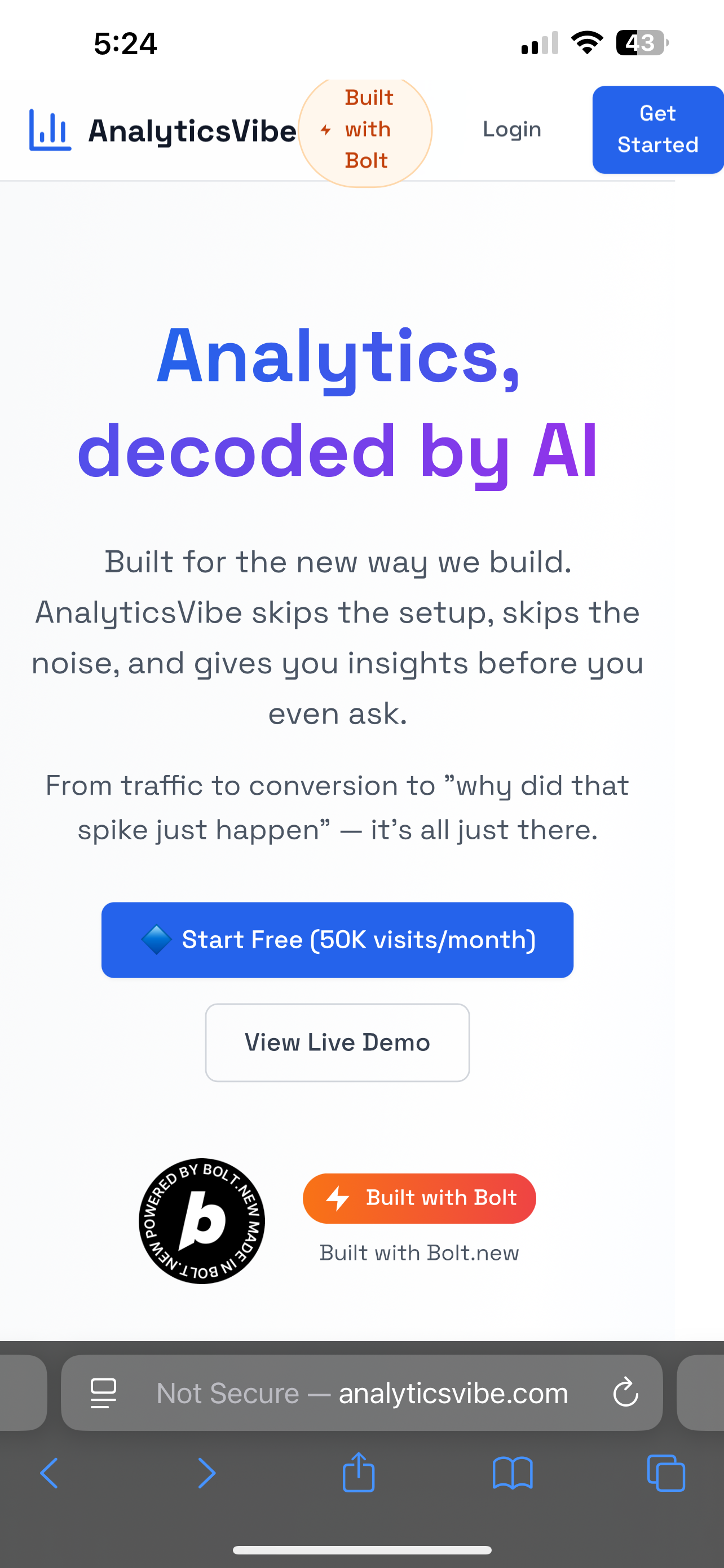 Preview of AnalyticsVibe.com