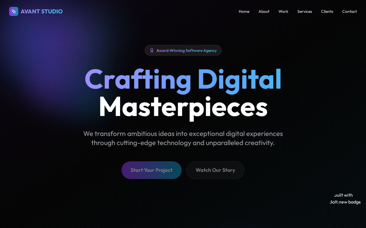 Preview of AVANT STUDIO - Crafting Digital Masterpieces
