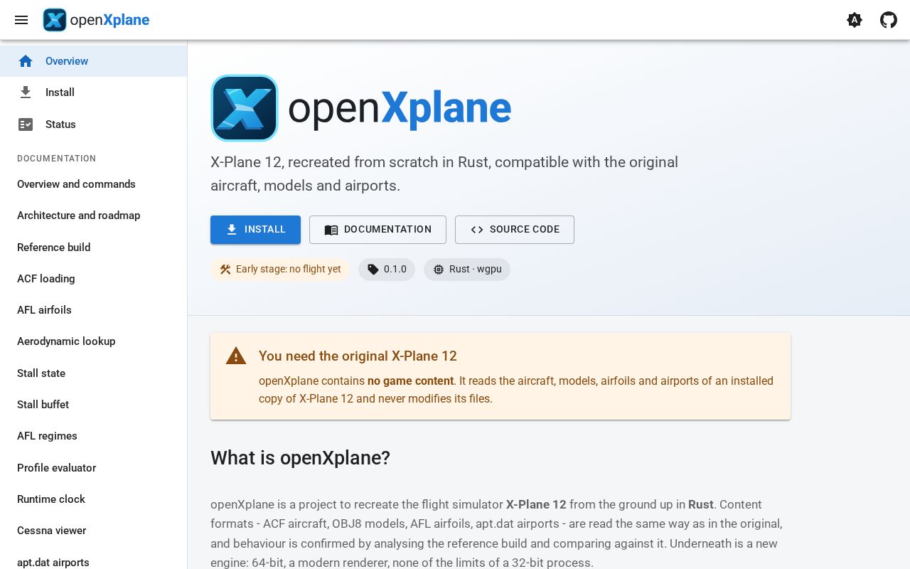 Preview of OpenXplane