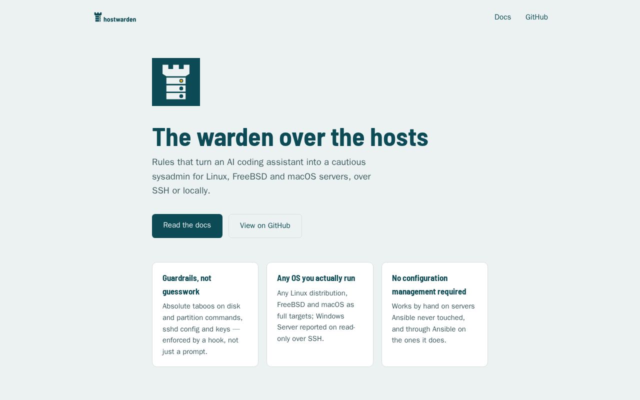 Preview of Hostwarden