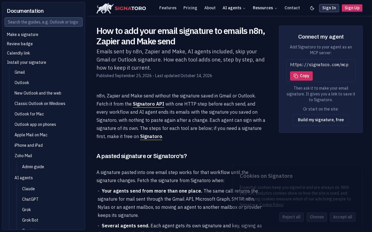 Preview of N8n Nodes Signatoro