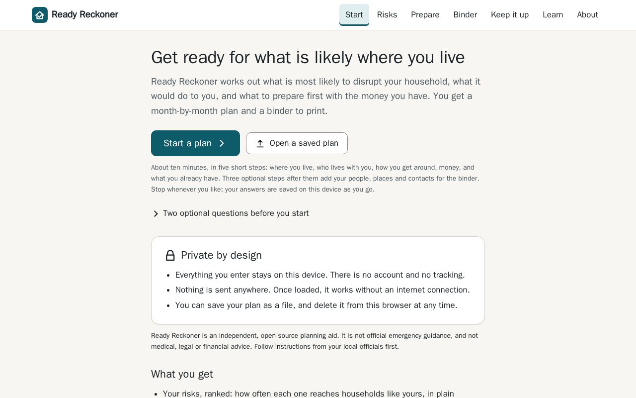Preview of Ready Reckoner
