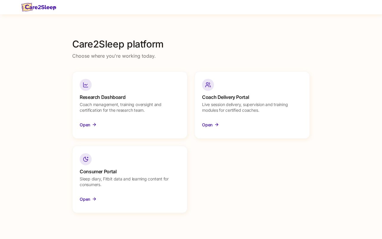 Preview of Care2Sleep prototype