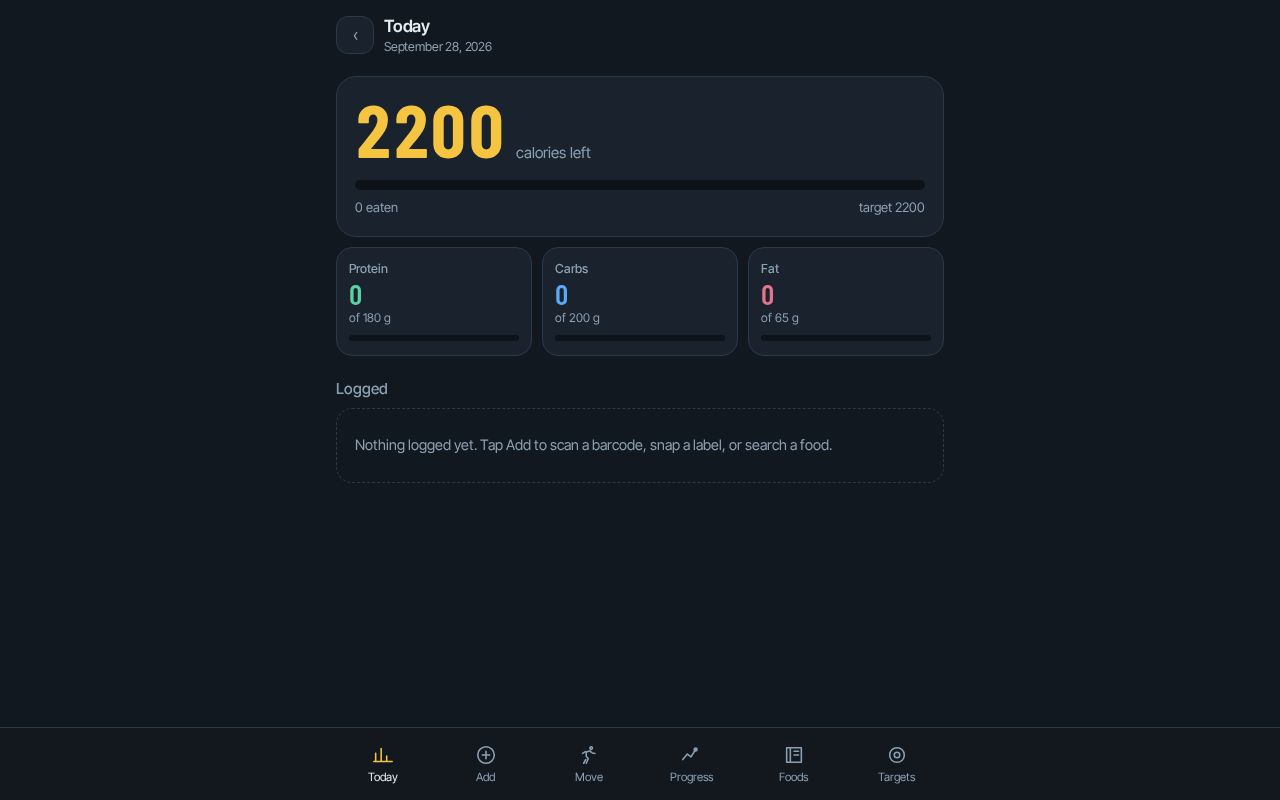 Preview of Macro Tracker
