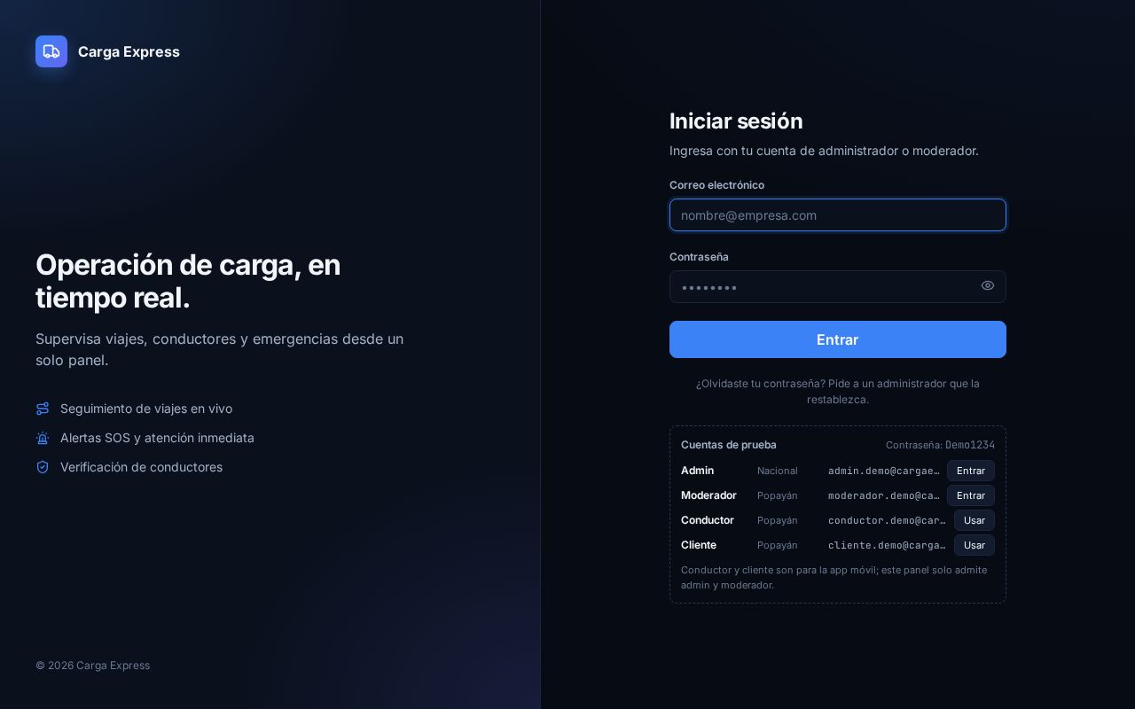 Preview of Pagina Carga Express